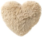 COEUR - kussen Hartjes - Coussin décoratif en forme de cœur 40x45 cm - Sable Blanchi - beige