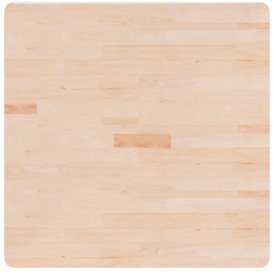 Plateau de table carré vidaXL 80 x 80 x 1,5 cm en eikenhout non traité - Plateau de table - Table - Plateau de table en bois - Tables