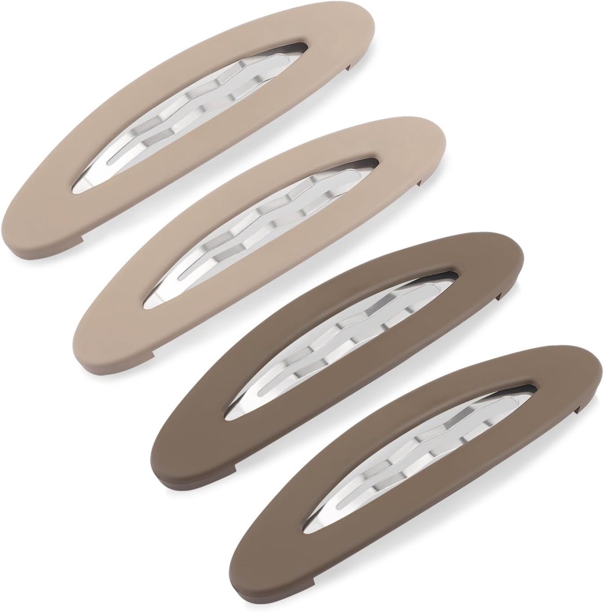 Snap haarclips voor vrouwen - Matte snapclips voor haar - 4 stuks