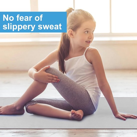 Antislip yogamat 183 cm x 63 cm - Microvezel yoga-handdoek met handgrepen voor hot yoga en pilates — afbeelding 3