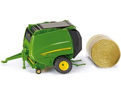 SIKU 2465, John Deere 990 Balenpers, 1:32, metaal/kunststof, groen, zijkanten en laadklep kunnen open
