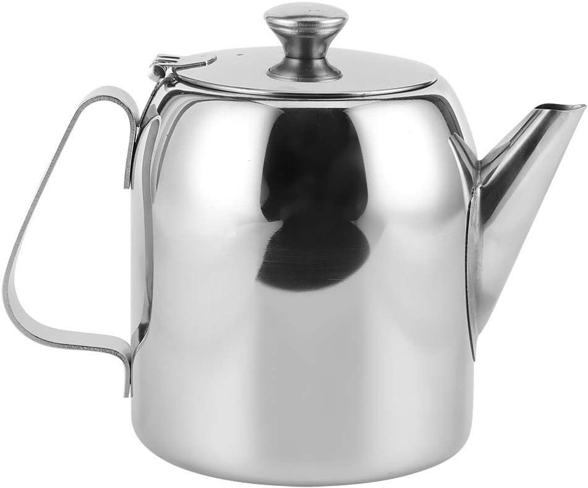 Provento - Roestvrijstalen theepot en koffiepot met korte tuit voor restaurants en cocktailparty - 850 ml volume