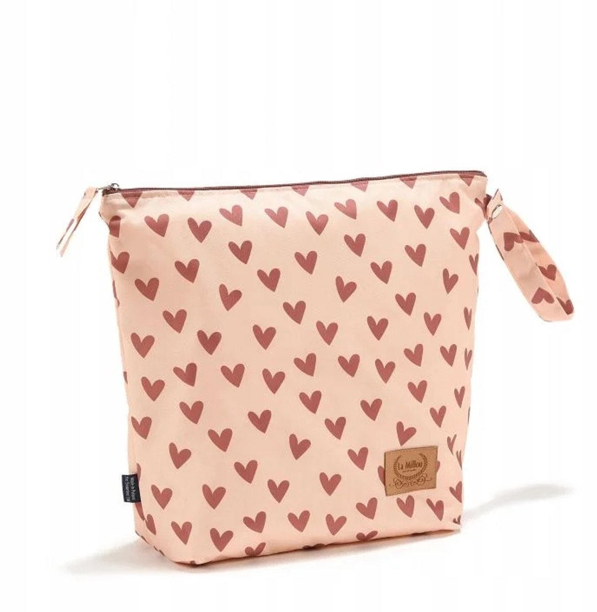 La Millou XL Kosmetiktas Heartbeat Pink - Waterdicht & Ruim