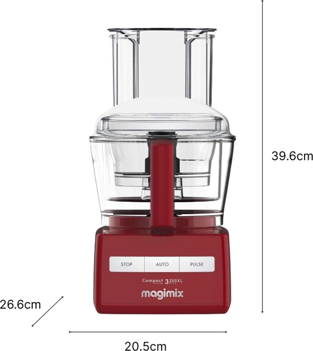 Magimix CS 3200 XL - Foodprocessor - Keukenmachine - Rood thumbnail 7