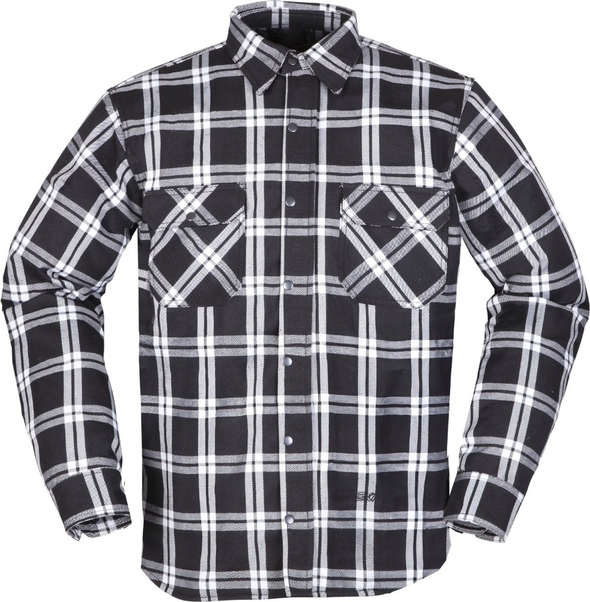 Modeka Colden Motoshirt Zwart Wit - Jas