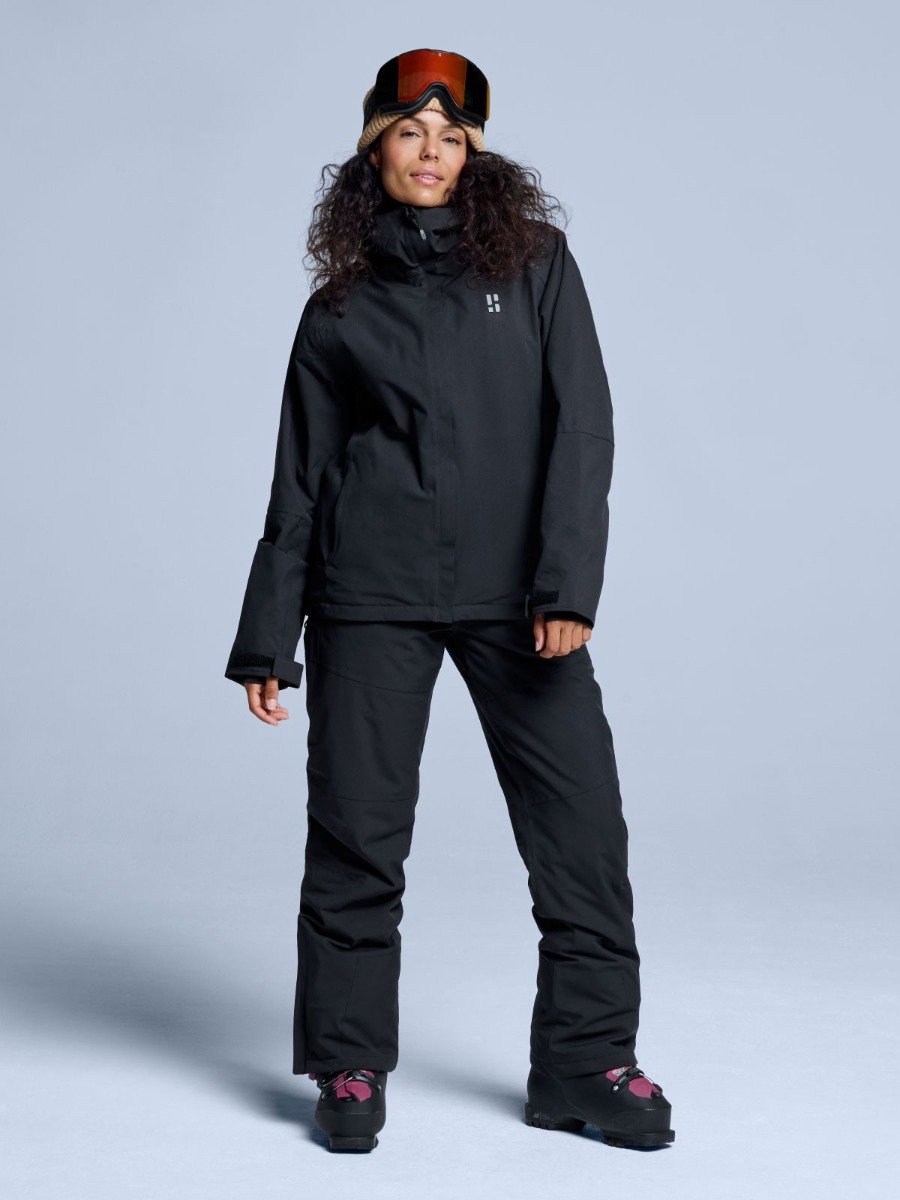 Poederbaas Ski-jas Dames - Arctic 2L Insulated - Zwart - Maat XXL