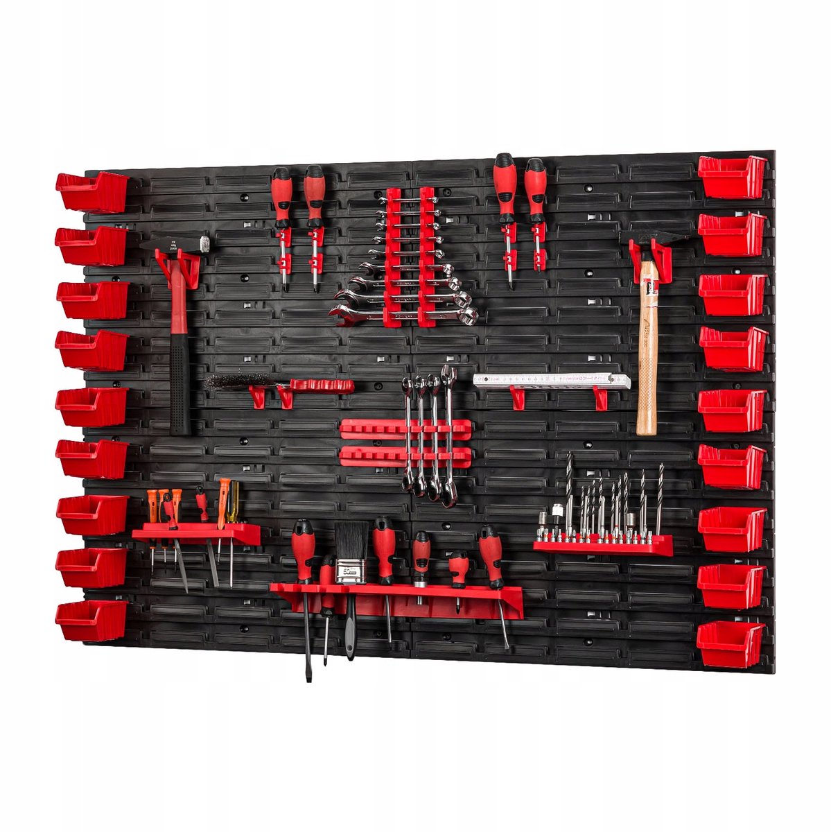 Gereedschapswand 115x78cm met Haken en Bakjes - Werkplaats Organizer