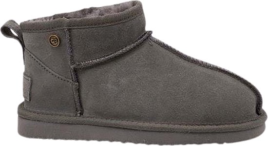 Gil Peterson - Bottes pour femmes - Bottes en daim véritable avec coutures renforcées - Doublure en peau de mouton véritable - Gris - Taille 39