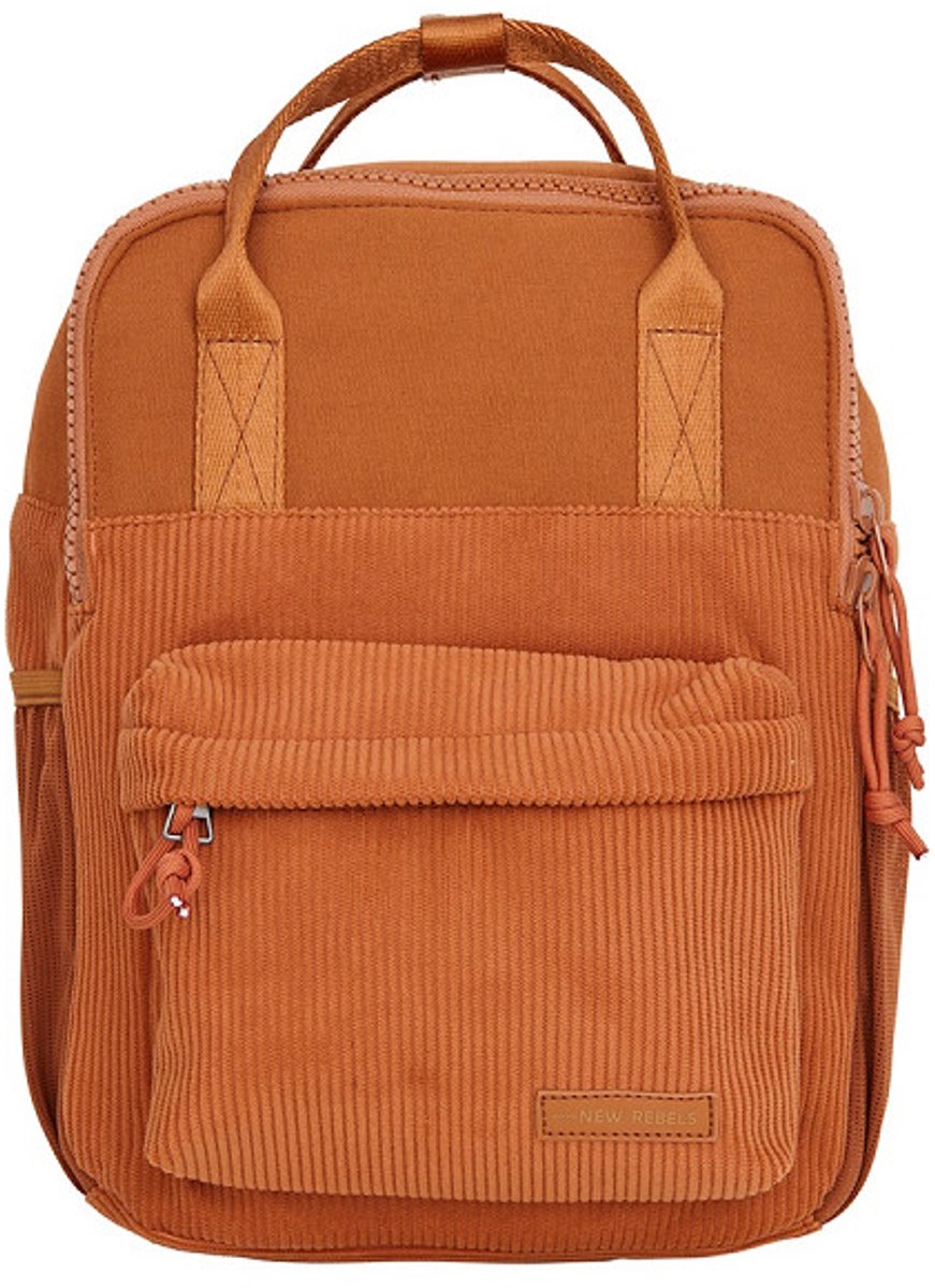 New Rebels Ribbi Juno Handel Backpack mini – Ribstof 900D Polyester 13L Lichtgewicht & Comfortabel – 23x10x31 cm – Dames & Heren Rugzak Coffee Brown – foto 6
