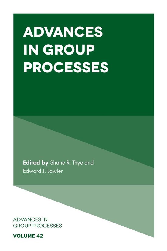 Advances in Group Processes 42 - Advances in Group Processes - cover