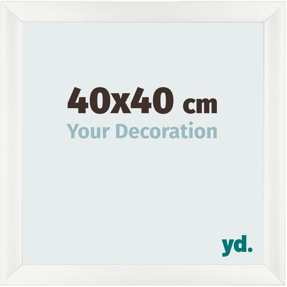 yd. Your Decoration - Fotolijst 40x40 cm - MDF - Wit Geveegd - Pisa