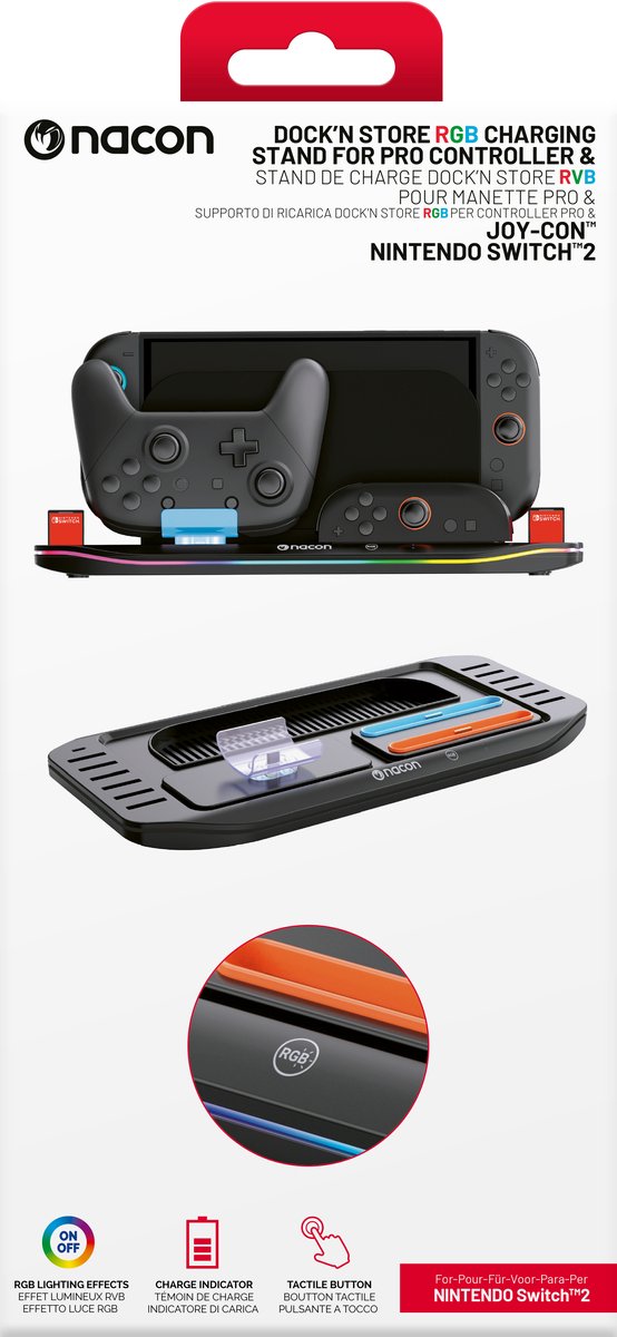 Nintendo Switch 2 - Dock'n Store Rgb-Laadstation Voor Nintendo Switch™2 Pro-Controller En 2 Joy-Con™-Controllers – foto 6