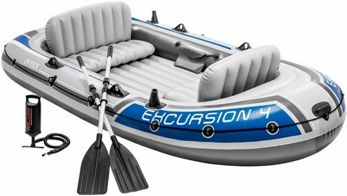 4-Persoons Rubberboot met Handpomp en Peddels - 315 x 165 x 43 cm