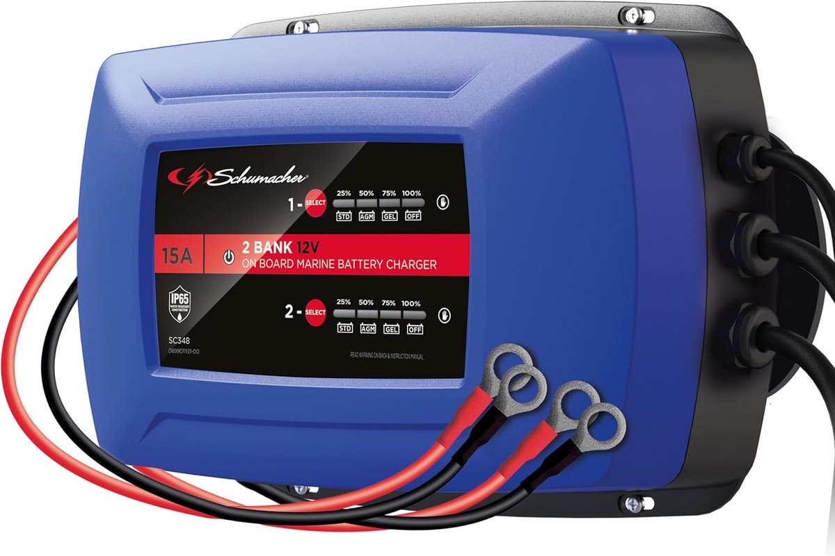 Slimme 2-in-1 Acculader voor 12V Accu's - Onderhoudslader voor Boot, Camper en Bus