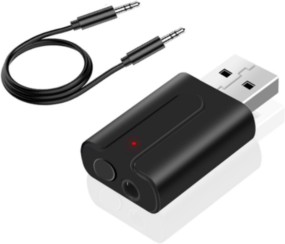 2-in-1 Bluetooth 5.0 Zender en Ontvanger met 3.5mm AUX voor TV, Auto en Koptelefoon