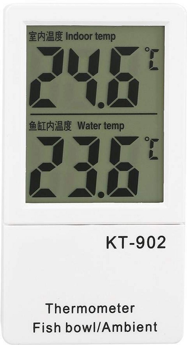 Digitale LCD Aquarium en Terrarium Thermometer met Hygrometer en Temperatuuralarm