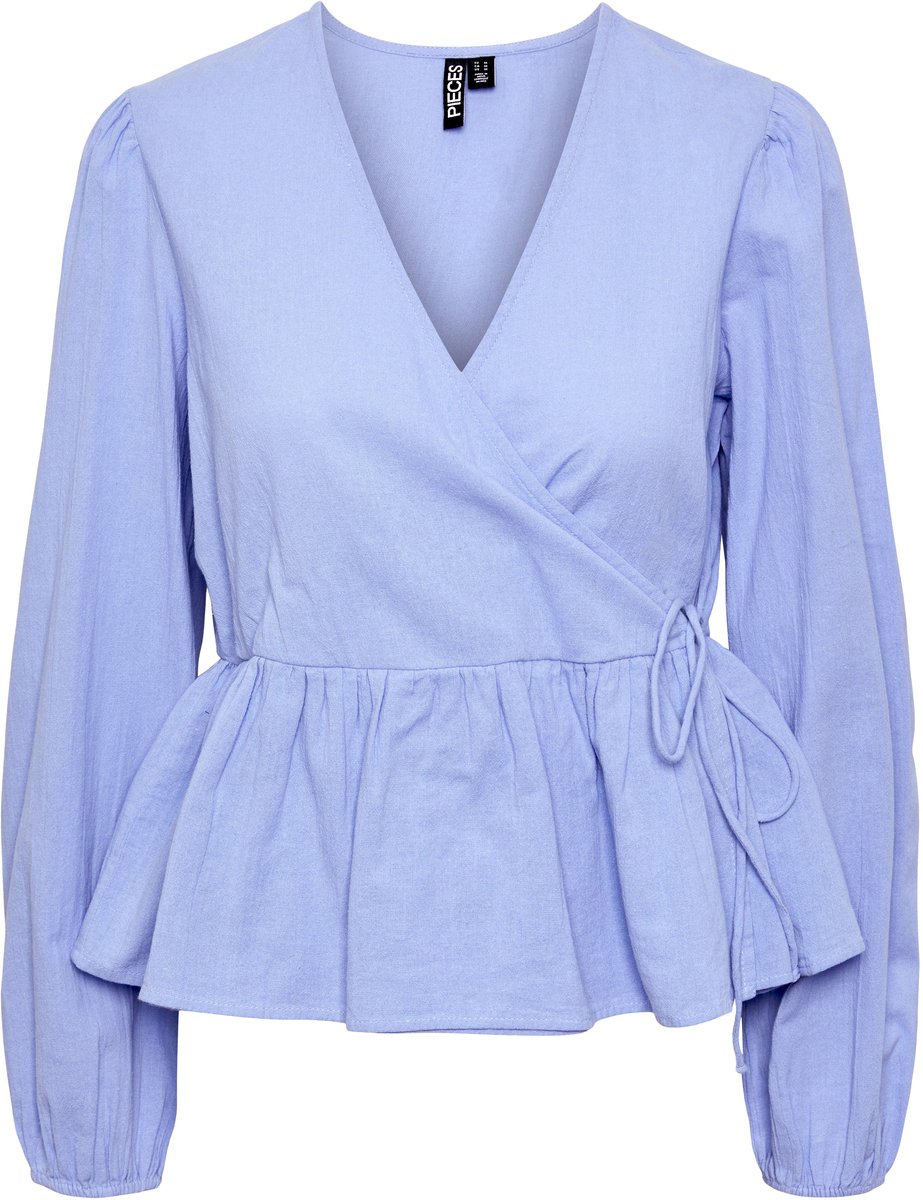 PIECES - PCMILLA LS WRAP TOP - Dames - Blouses