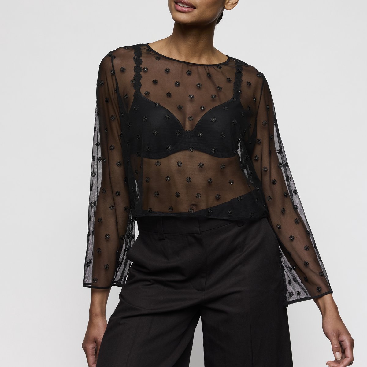 Marie Jo Daisy Top zonder Cups 0803029 Zwart - maat S