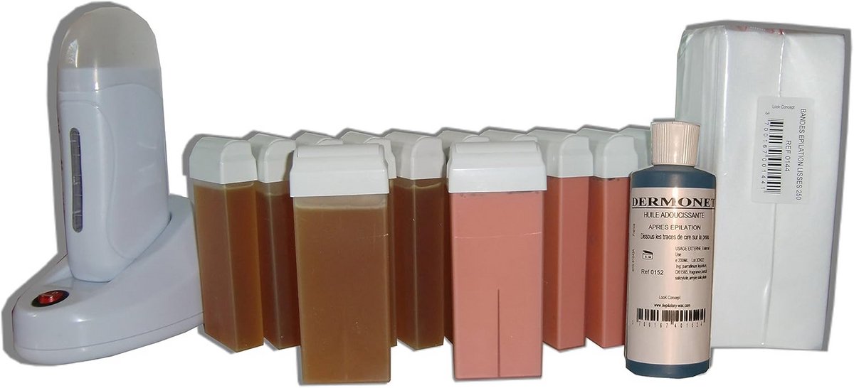 Harsen Set met Apparaat en Roll-On Wax voor Huidverzorging