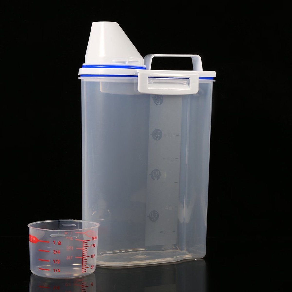 Opbergdoos voor huisdiervoer Hond Kat Voedsel Opslag Container Kleine Huisdier Voedselbak