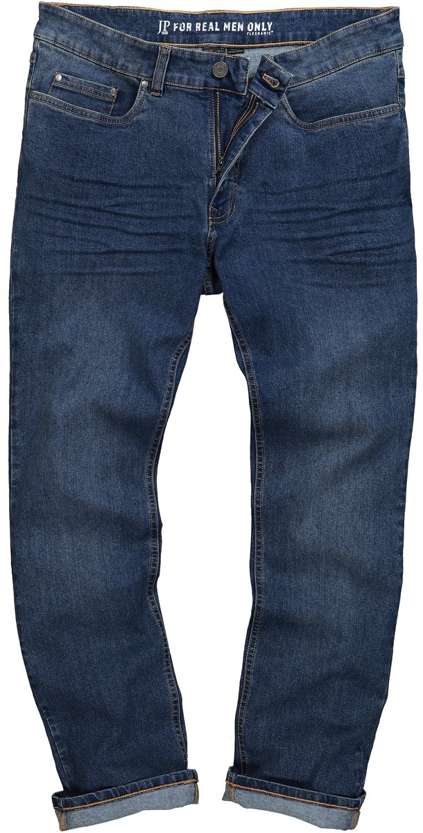 JP 1880 - Heren - Jeans FLEXNAMIC® denim 5-pocket Regular-Fit - Blauw denim - Maat 34