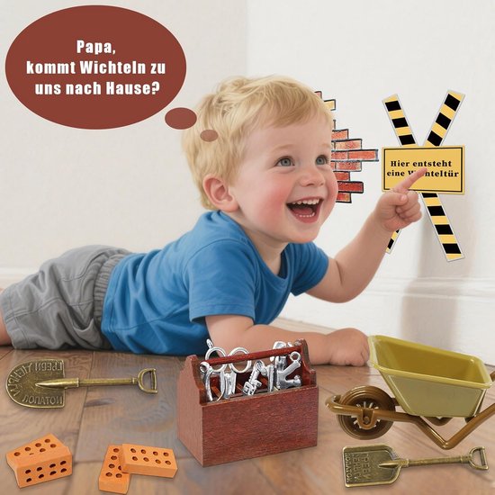 Wichtel Accessoires Bouwplaats Set - 26 Stuks Miniatuur Kabouter Bouwplaats Decoratie