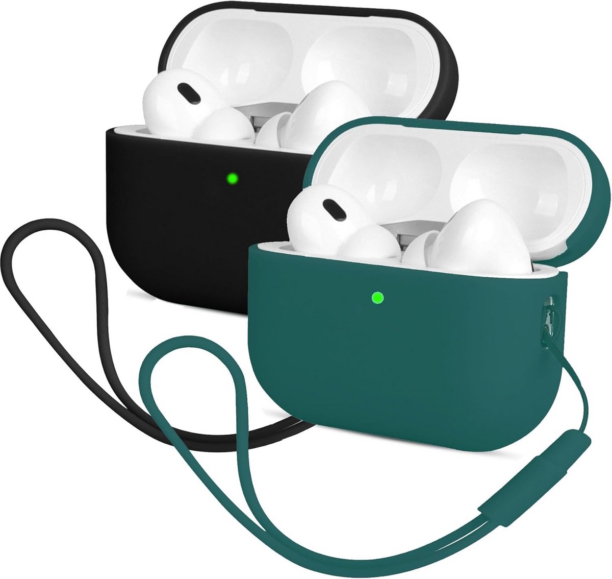 2 Stuks Siliconen Beschermhoes voor Draadloze Oordopjes Gen 2