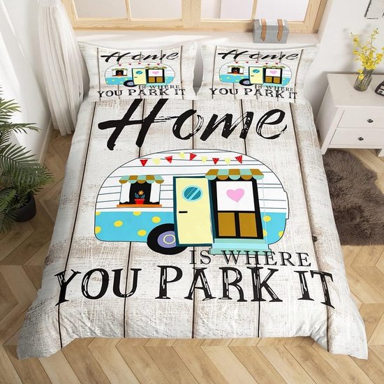 Rapport Dekbedovertrekset met pinguïnpatroon, ijs, king size