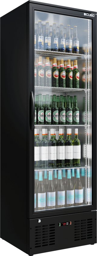 Cubo Staande Barkoelkast 300L - 1 Scharnierende Glazen Deur - Afsluitbaar - CS-310H - Frigo