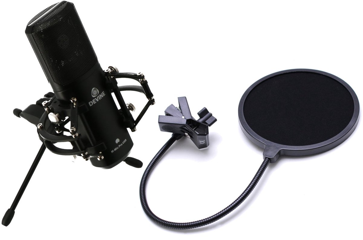 Devine set M-Mic PRO USB microfoon en SPS 100 popfilter