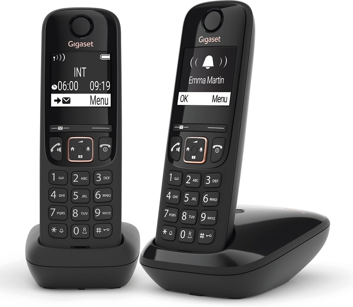 Draadloze DECT Telefoon Duo Set met Groot Contrast Scherm - Handsfree