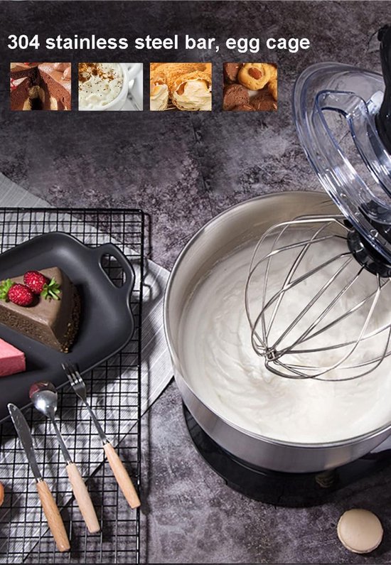 Krachtige Multifunctionele Keukenmachine 1000W met 4L RVS Kom en Accessoires — afbeelding 4