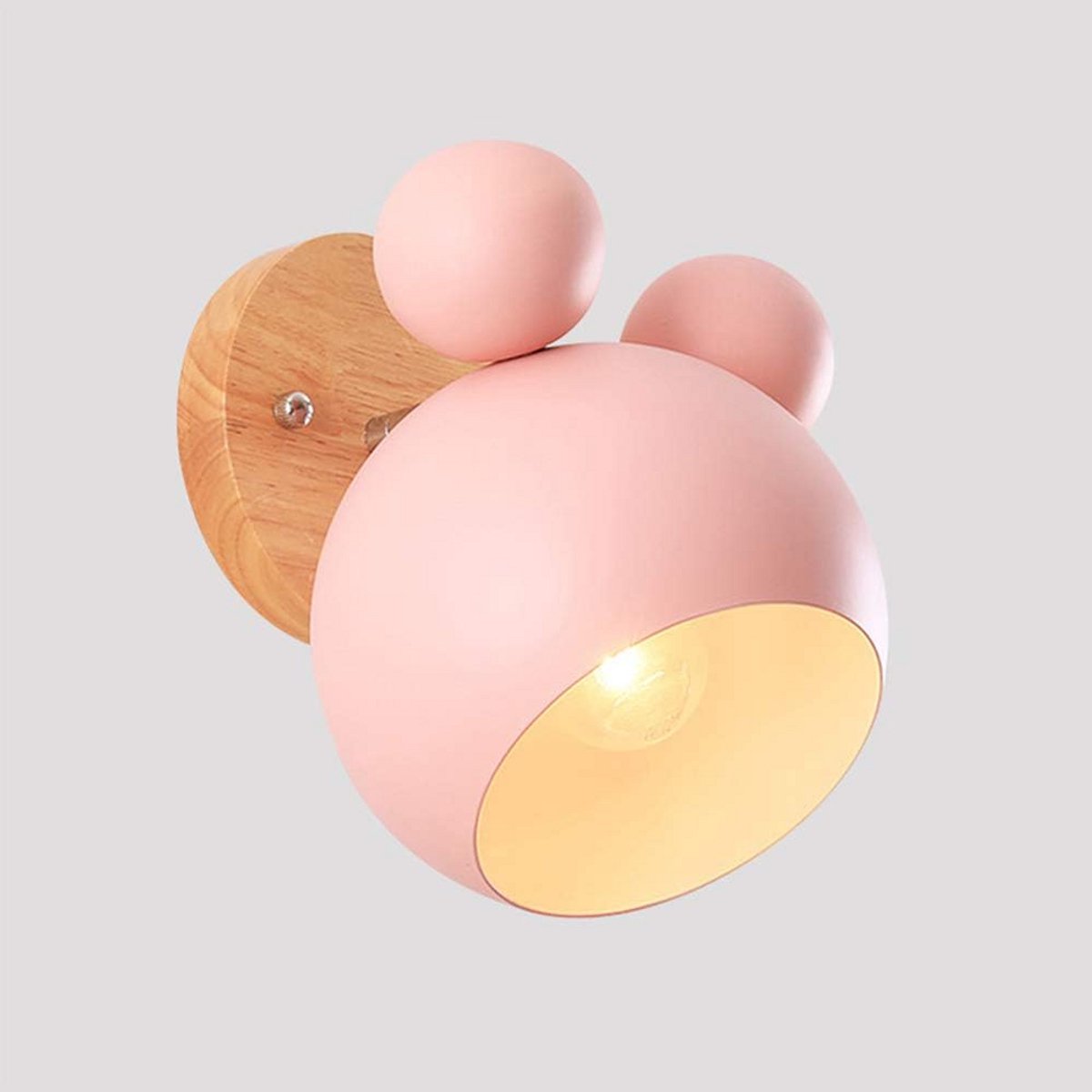 Roze Wandlamp E27 voor Kinderkamer of Gang - Scandinavisch Design