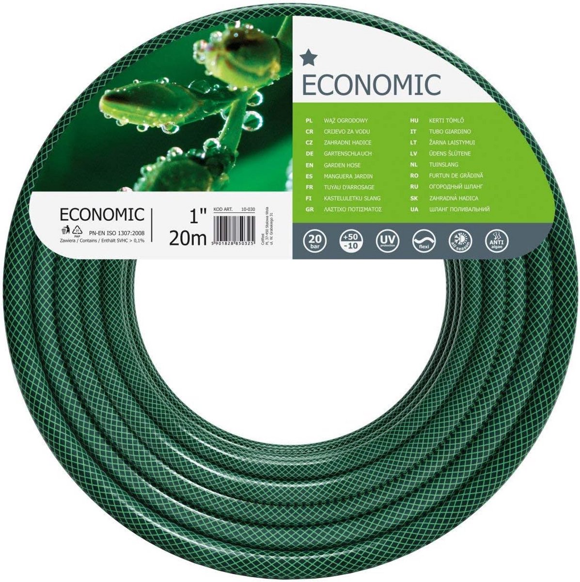 Flexibele 3-Laags Tuinslang met Kruisnetting - 20 Meter Lengte