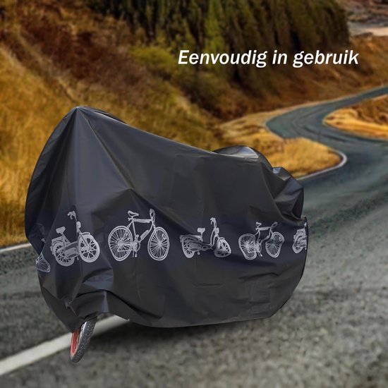 1 stuk - Fietshoes - Water- en stofdicht - Universele maat - Geschikt voor gebruik binnen en buiten - Beschermt tegen regen, zon, UV-straling, wind en sneeuw - Zwart van Merkloos — afbeelding 3