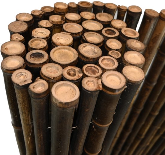 Zwarte bamboemat 25-35mm 180 x 180 cm