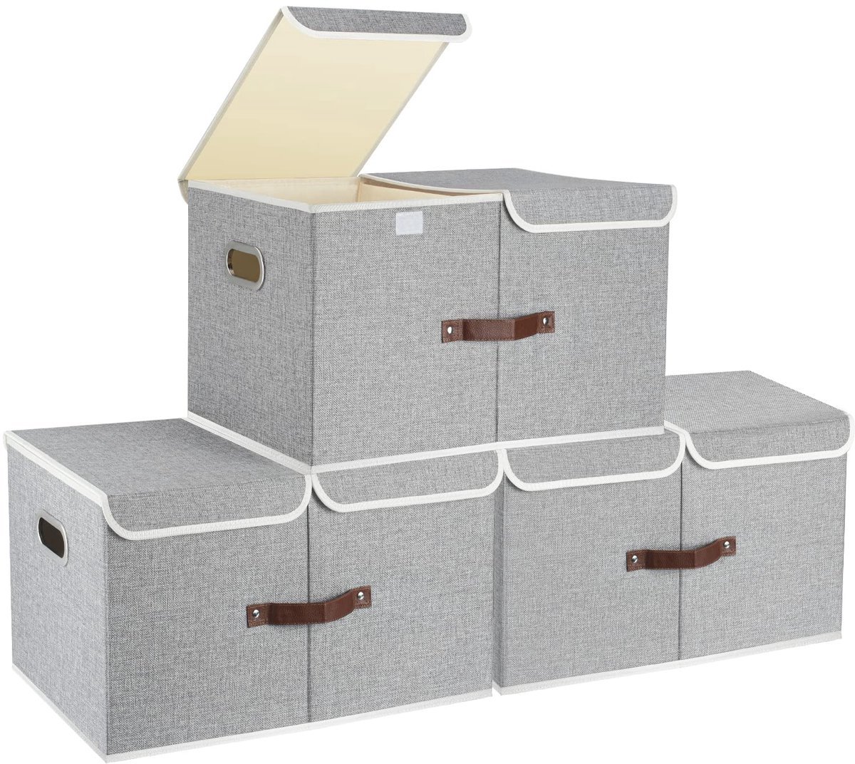Stunq® Opvouwbare en Wasbare Opbergdozen Set met Vakken voor Grote Voorwerpen