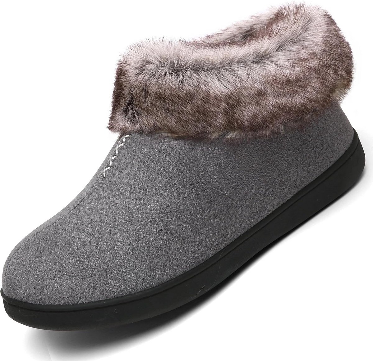 Warme Pluche Pantoffels met Memory Foam voor Heren en Dames, Geschikt voor de Winter