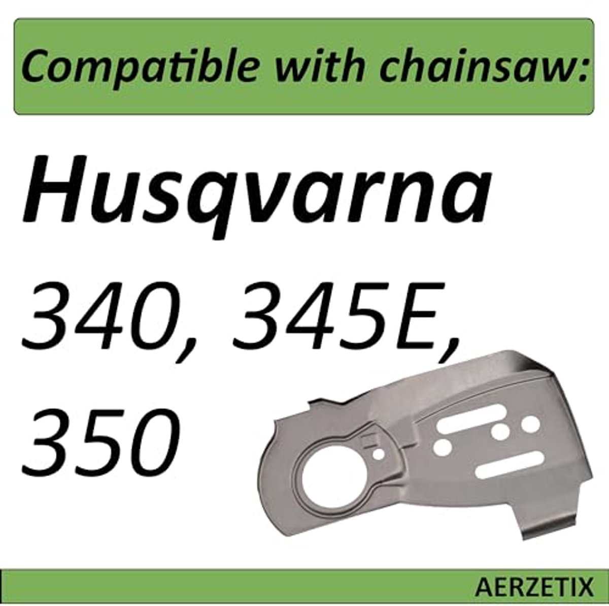 Beschermplaat voor zwaard voor kettingzaag - compatibel met Husqvarna 340 345E 350
