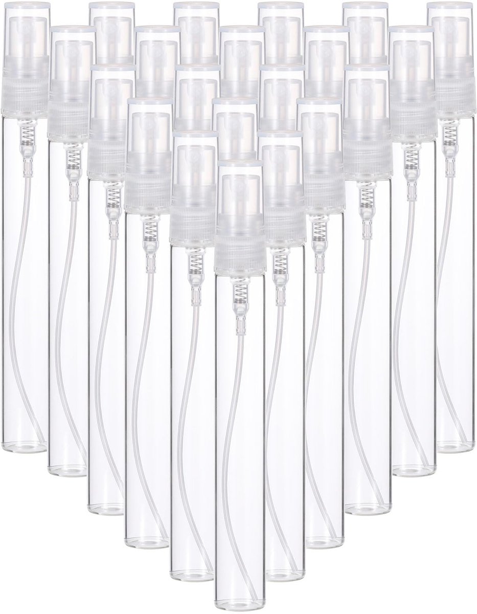 spuitfles geurmonsterflessen sproeier voor parfum reizen vloeibare etherische olie, helder