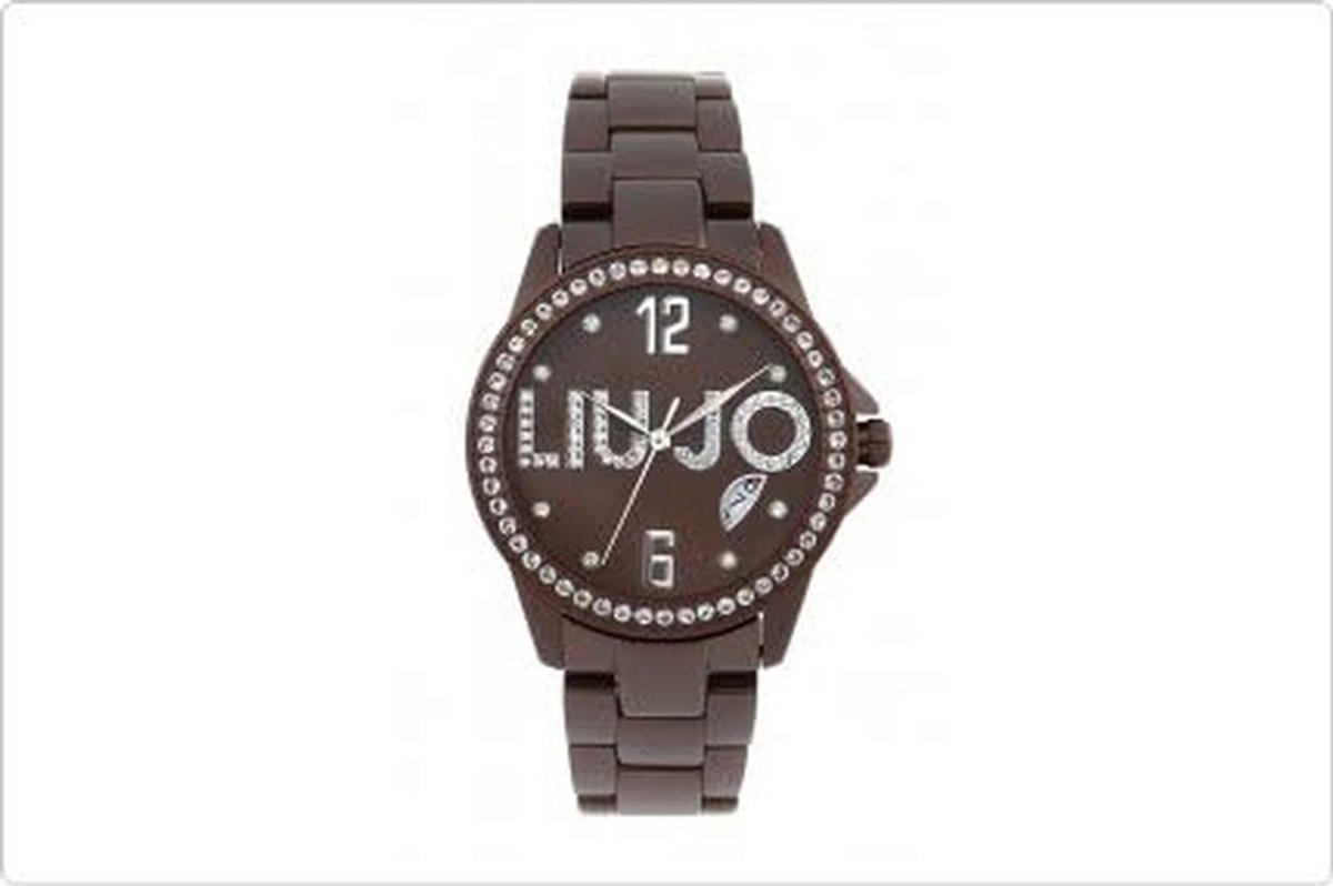 Dameshorloge Bruin Aluminium Rond Bandje Lichtgewicht (60g)