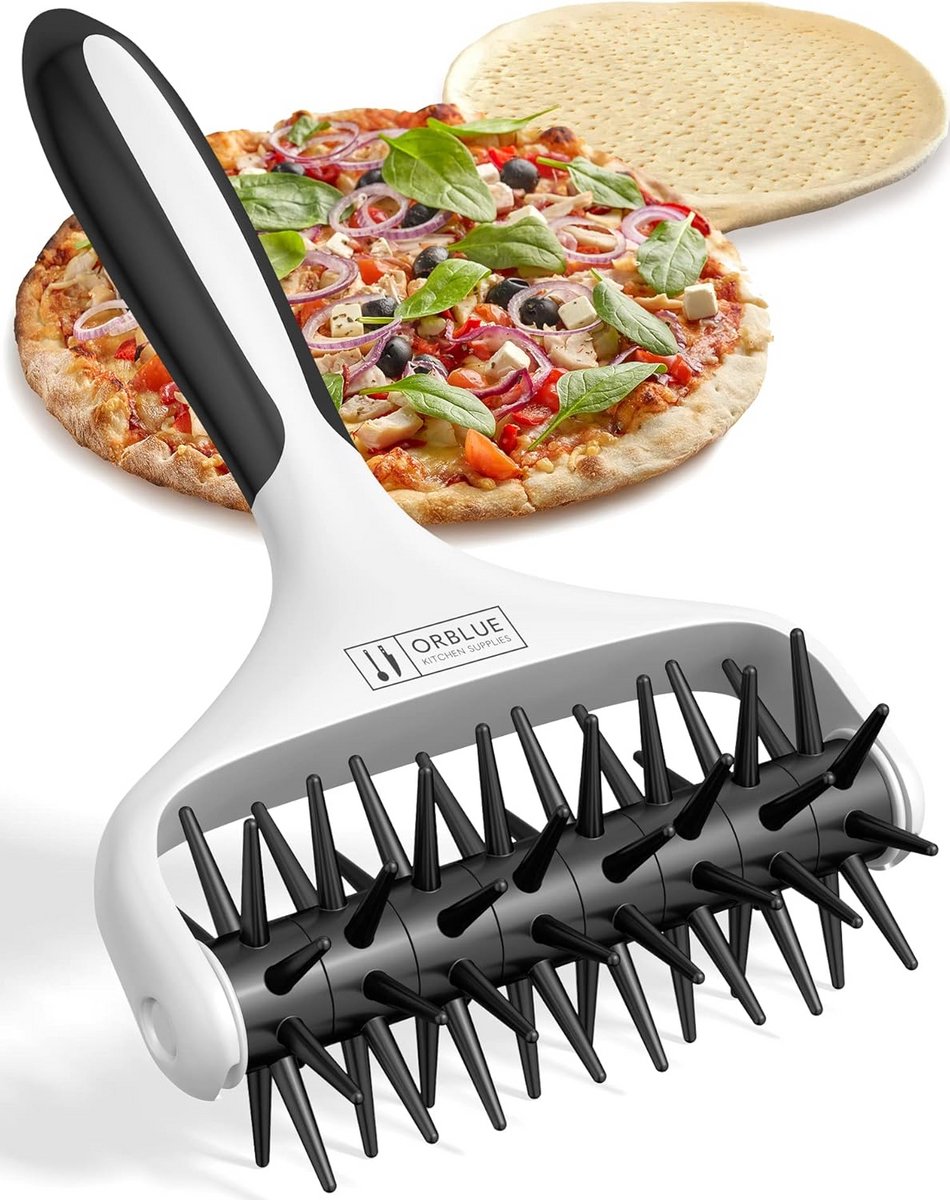 Pizzadeegdocker met spikes voor perfecte pizzabodems