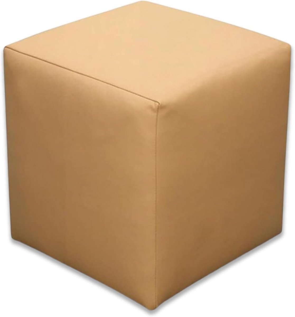 Zitkubus Kunstleer Poef 40 x 40 cm - Gevoerd Vloerkussen en Voetenbank