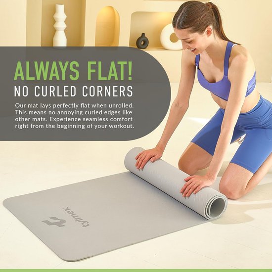 Antislip Sportyogamat van TPE - 183x61 cm - Draagbare Yogamat met Oefengids - Ideaal voor Yoga en Fitness — afbeelding 5