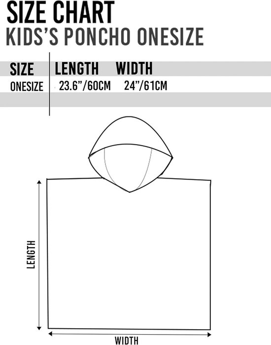 Kinders Poncho Handdoek met Capuchon - Absorberende Badstof voor Jongens en Meisjes - Geel van Merkloos — afbeelding 4