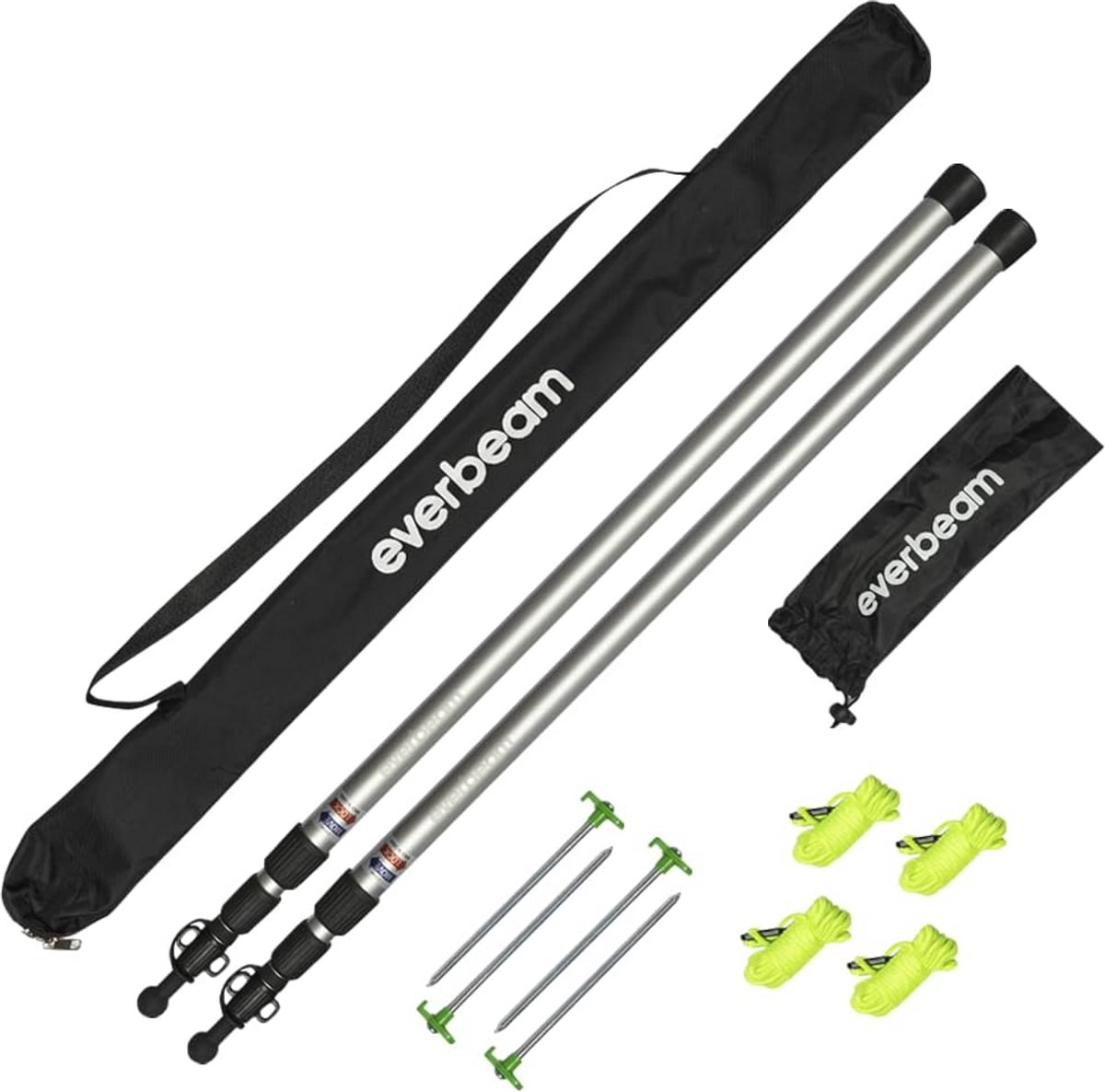 Verstelbare Telescopische Campingstokken - Lichtgewicht Aluminium Staven tot 233 cm voor Hiking, Vissen en Tentgebruik
