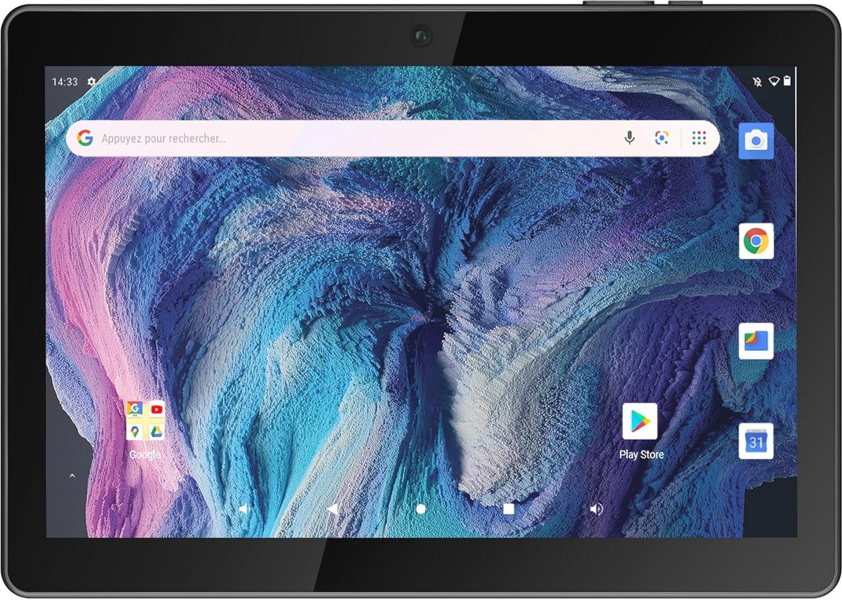 Tablet 10.1 Inch Multimedia voor Volwassenen - 2 MP/5 MP Camera - Video Speler - Video Bellen - Wi-Fi - Bluetooth - USB-C - Android 13 - 32 GB Geheugen - 5000 mAh Battery - Zwart