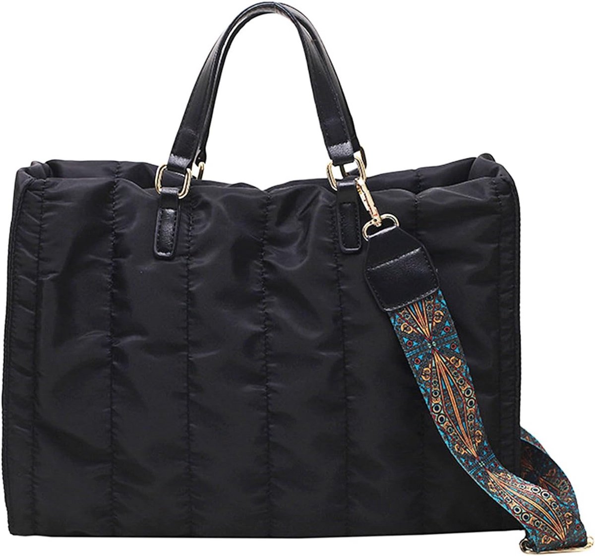 Grote Dames Shopper Tas - Lichtgewicht Waterdichte Schoudertas voor Winkelen en Reizen