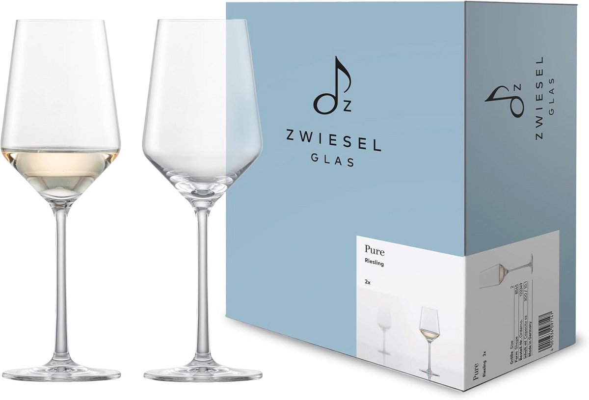 Set van 2 Kristallen Wijnglazen voor Witte Wijn - Vaatwasserbestendig Tritan Glas