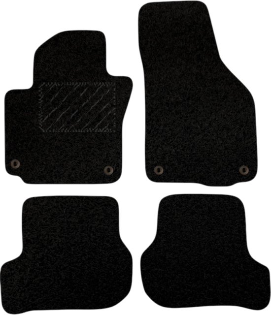 Tip-it - Tapis de voiture VW Golf 5 Plus (5M1, 521) 2004-2013 - Ajustement parfait - 4 pièces